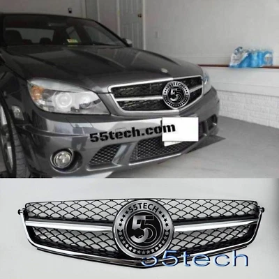 C63 Grille Grill W204 AMG Chrome Black C63 AMG Benz 2008 2011 C63 AMG Foto 1 de 4