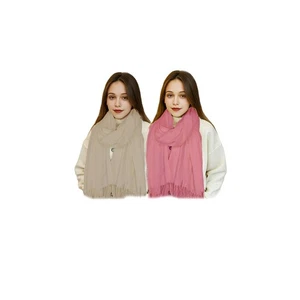 Sciarpa Donna Autunno Inverno Leggera Scialle Grande Avvolge Cashmere Feel Confezione da 2 - Foto 1 di 6