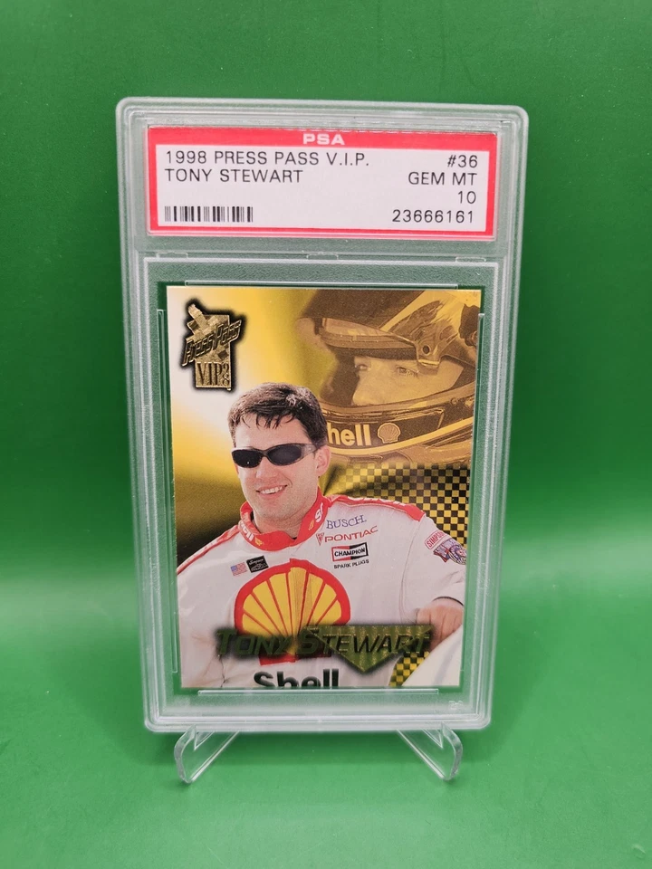 1998 Press Pass VIP Tony Stewart RC #36 NASCAR - PSA 10 - Low Pop - Rare - Image 1 of 2