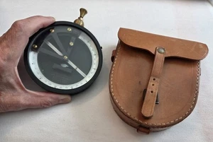 VINTAGE W. & L.E. GURLEY DIP NADELKOMPASS BERGBAUVERMESSUNG mit LEDERETUI - NEUWERTIG - Bild 1 von 7