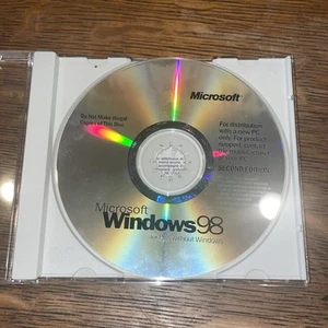 Microsoft Windows 98 Second Edition Operating System Install Disc PC CD ROM - Picture 1 of 6