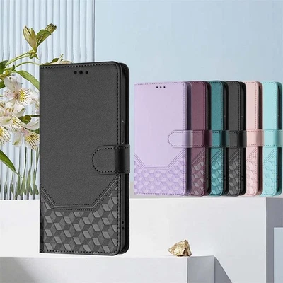For ZTE Blade A76 A56 A36 A75 A35 A73 A52 Luxury Leather Case Wallet Stand Cover - Image 1 of 4