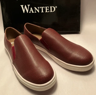 Nuevas zapatillas cómodas acolchadas rojas 8 1/2 Wanted Pinellas para mujer Foto 1 de 4