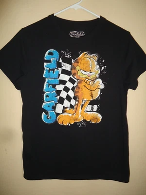 Camiseta Garfield Nickelodeon Mujer Talla Pequeña 2024 Patas Negra Gráfica Corta Slv Foto 1 de 4