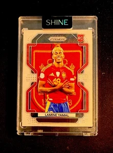 Lamine Yamal Prizm White Wave Rookie Patch Jersey 1/1 Card Art Created By SHINE - Picture 1 of 2