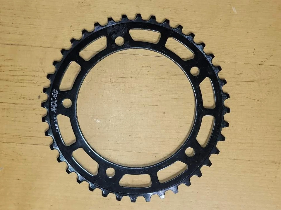 Plato Takagi MX Old School Piñón BMX Negro 40T Años 80 NOS 118mm 118 BCD Foto 1 de 1