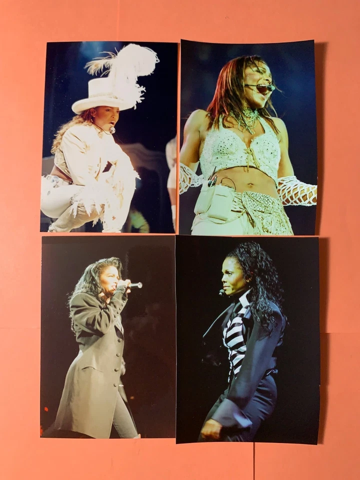 JANET JACKSON CLASSIC POP ARTIST LIVE IN CONCERT PHOTO SET 4 3x5 #1 - Image 1 of 1