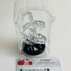 Heroclix Uncanny X-Men set Iceman #051 Super Rare Figure With Card - Picture 1 of 6