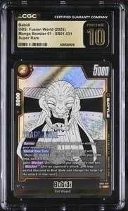 CGC 10 Pristine - Babidi SB01-031 [Dragon Ball Manga Booster 01] - Bild 1 von 2