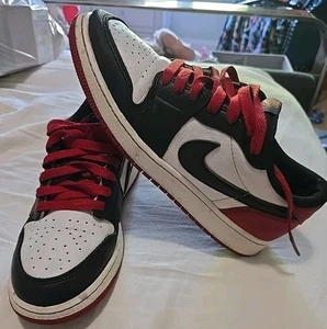 Talla 7y - Air Jordan 1 Retro OG Puntera Baja Negra - Imagen 1 de 24