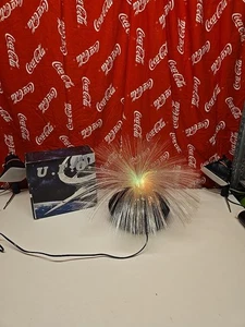 Vintage UFO Glasfaserlampe - verpackt funktioniert - Bild 1 von 12