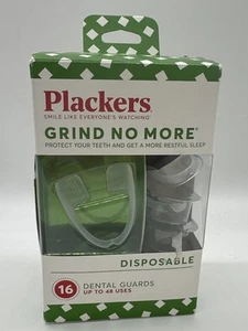 Plackers Grind No More Dental Einweg Nachtschutz Zähneknirschen, 16 Stück - Bild 1 von 3
