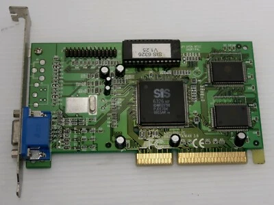 SiS6326 AGP, 4MB, AGP 2x, AGP-100L/S, VIDEO CARD - WORKING! - Image 1 of 3