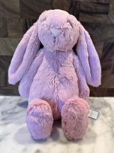 Jellycat Bashful Bunny Tulip Pink Medium 12’ Easter Bunny Plush WITH DUSTBAG NWT - Picture 1 of 3