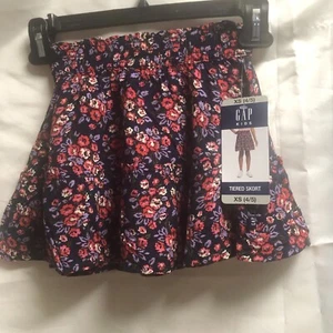 Gap Kids Floral Tiered Skort Elastisized XS 4/5 NTW - Picture 1 of 3