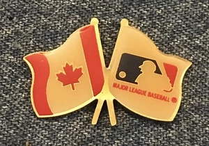 Alfiler de solapa con logotipo de MLB con bandera de hoja de arce ~ Canadá ~ béisbol ~ por CP&D - Imagen 1 de 2
