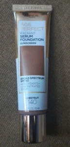 L'Oreal Age Perfect Radiant Serum Foundation SPF 50 Chestnut 140 Ex. 7 /23. New - Picture 1 of 1
