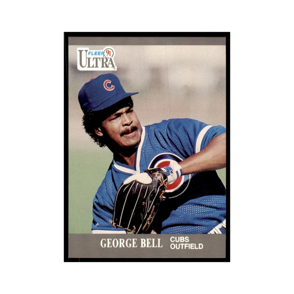George Bell 1991 Fleer Ultra #55 Baseball Cards Baseball Card NM - Image 1 of 3