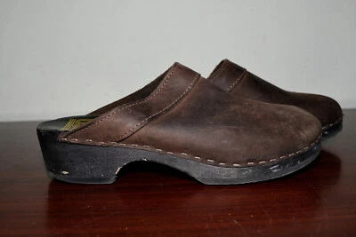 Zuecos suecos Sven de cuero marrón para mujer 41 Foto 1 de 4