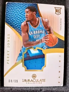 2012-13 Panini Immacolata-PERRY JONES- Rookie Patch 8/99 #190 - Foto 1 di 7