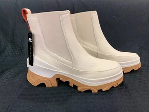 NIB SOREL Women's Brex Chelsea Boot in Natural, Sea Salt, Size 10 - Picture 1 of 8
