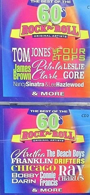 60's Rock n Roll 2CD NEW 24Tracks,Tom Jones,Beach Boys,Aretha Franklin,2&4 - Image 1 of 4