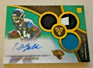 2015 Topps Triple Threads Autograph #172 T.J. Yeldon Jacksonville Jaguars /50 - Picture 1 of 2