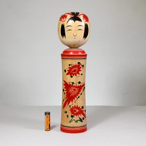 Maestro SEISHI OKAZAKI Kokeshi, Scuola Naruko, Firmato, Giappone 1977 - GRANDE 12" - Foto 1 di 20