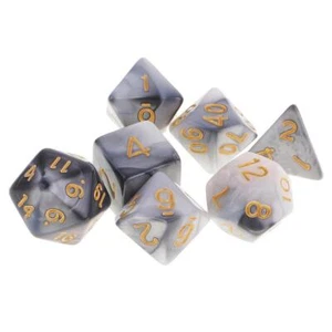 Polyhedral Dices Multi-Side Dices D4 D6 D8 D10 D12 D20 for DND Game Prop - Picture 1 of 6
