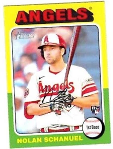 NOLAN SCHANUEL Angels ~ 2024 Topps Heritage ROOKIE ~ FREE SHIPPING - Picture 1 of 1