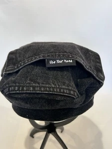 Upcycled Denim Jeans Beret Hat - Picture 1 of 9