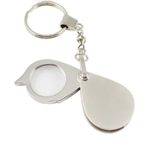 Lupa de metal completo portátil plegable pequeño con zoom 10x para observar estampillas - Imagen 1 de 7