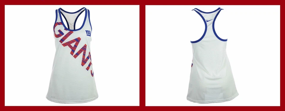 Nike ~ New York Giants Warp Women's Tank Top $32 NWT - Image 1 of 1