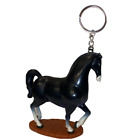 Mulan Khan Black Horse 5” PVC Key Ring Keychain Ornament Figure Figurine Charm