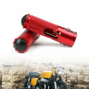 Foot Pegs Footrests Pedal Pads Foot Rest Motorcycle Aluminum Fits For Honda - Foto 1 di 14