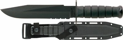 KABAR 1271 Combo Edge Fighting, Tactical, Combat, Military, Survival Knife USA - Image 1 of 3