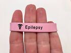SALE SECONDS Epilepsy Pink Silicone Wristband For Kids Child Epileptic 304