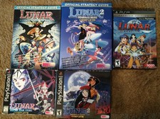Lunar 1 Silver Star Story 2 Eternal Blue Complete PlayStation 1 PS1 Harmony PSP