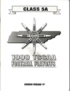 1999 Tennessee High School Football Playoff Program - Class 5A, 1st Round - Picture 1 of 4