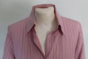 Damenbluse Gr. 40, rose-weiss, Viskosemischung, Kingfield - Bild 1 von 4