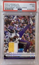 2022 Chronicles JUSTIN JEFFERSON Photogenic Jersey Prime Patch /25 #PH-22 MIN