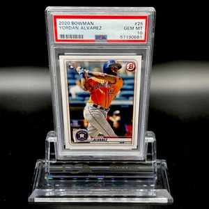 2020 Bowman #25 Yordan Alvarez Houston Astros RC Rookie PSA 10 - Bild 1 von 2