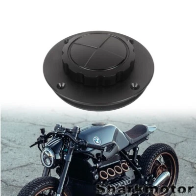 Cubierta de tapa de gasolina negra para tanque de combustible BMW K100 K100LT K100RS K100RT K75 K1 Foto 1 de 4
