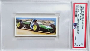 Tarjeta de novato 1962 Petpro Grand Prix Racing Cars #31 Jimmy Jim Clark RC PSA 5 EX - Imagen 1 de 2