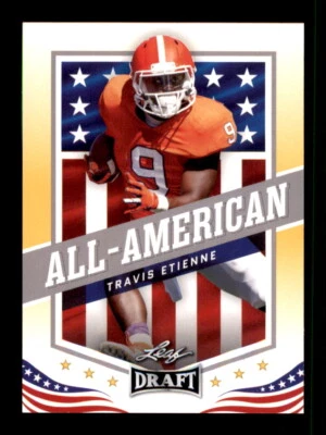 2021 Leaf Draft #44 Travis Etienne Gold - Image 1 of 2