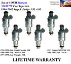 Set of 6 OEM Siemens Genuine Fuel Injectors For 1997 Dodge RAM 1500 3.9L