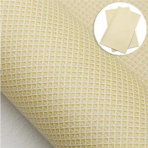 Ice Cream FAUX LEATHER SHEET 8 X 12" Ice Cream Summer Waffle Cone Ordinary textu - Picture 1 of 2