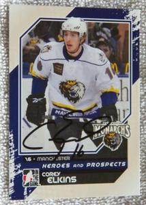 L.A. Kings Corey Elkins Signed 10/11 ITG H&P Manchester Monarchs Card Auto - Picture 1 of 1