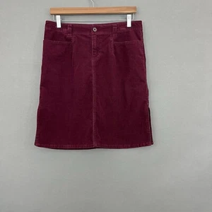 The North Face Skirt Womens Size 8 Red Corduroy Pencil Straight - Picture 1 of 14