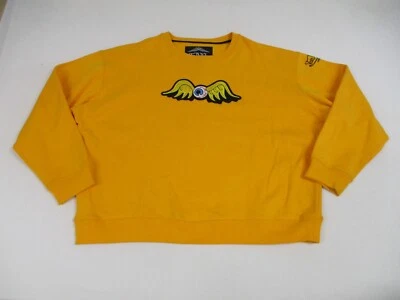 VON DUTCH Eye Wings Men’s Gold Sweater Mens 3XL Orange Crew Neck - Image 1 of 4